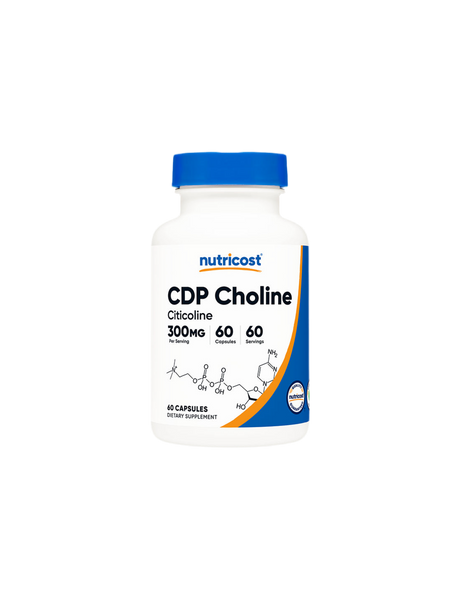 Nervous system - Citicoline (CDP Choline), 300 mg x 60 capsules Nutricost - Nutra Best Europe