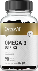 OstroVit Omega 3 / D3 + K2 - 90 Gel capsules - Nutra Best Europe