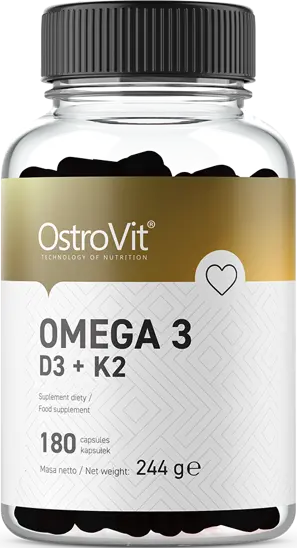 OstroVit Omega 3 / D3 + K2 - 180 Gel capsules - Nutra Best Europe