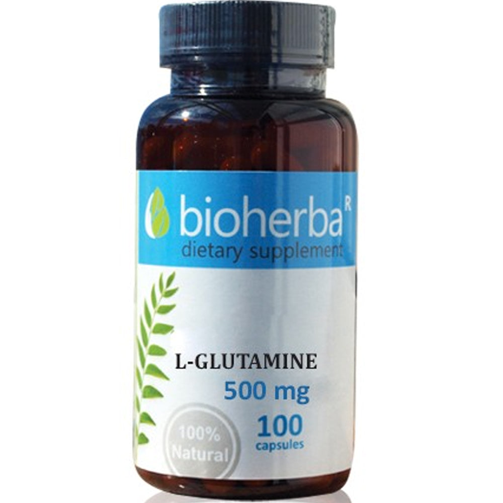 L-Glutamine 500 mg - 100 capsules - Nutra Best Europe