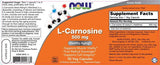 L-Carnosine 500 mg - 100 capsules - Nutra Best Europe