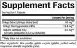 Ginkgo Biloba 60 mg - 120 capsules - Nutra Best Europe