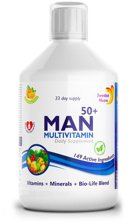 Man 50+ multivitamins for men with collagen 1497 mg - 149 active ingredients /500 ml/ - Nutra Best Europe