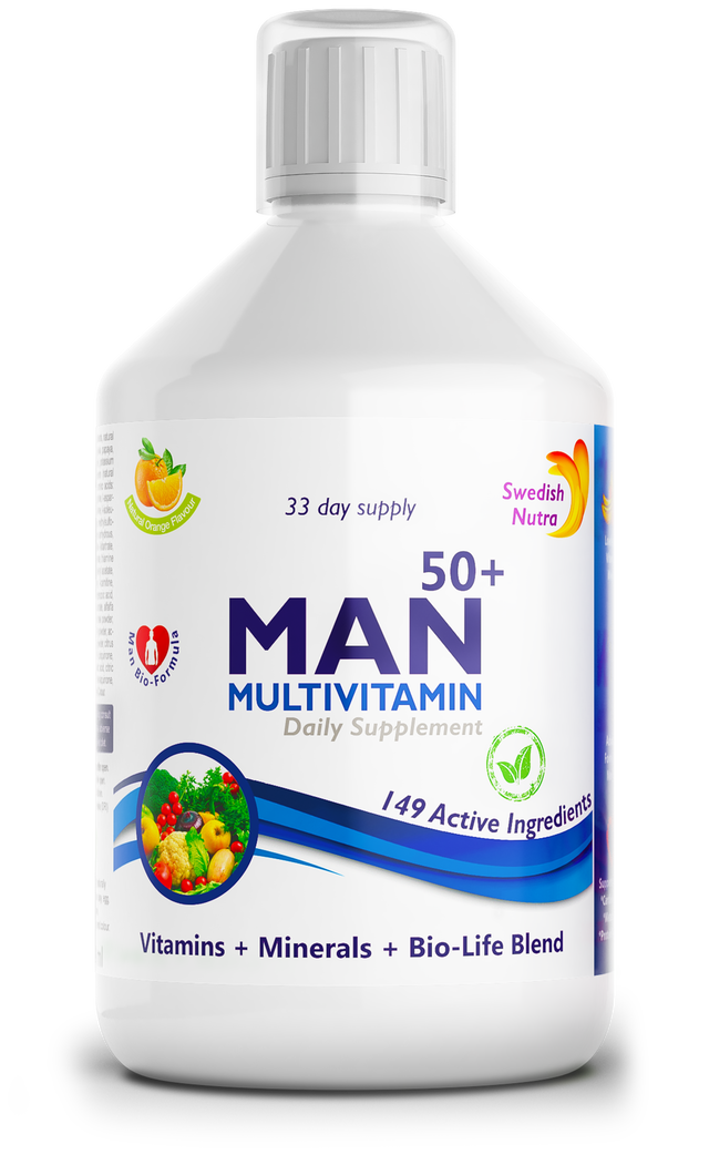 Man 50+ multivitamins for men with collagen 1497 mg - 149 active ingredients /500 ml/ - Nutra Best Europe