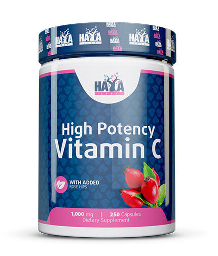 High Potency Vitamin C 1,000mg with Rose Hips 250 Caps. - Nutra Best Europe