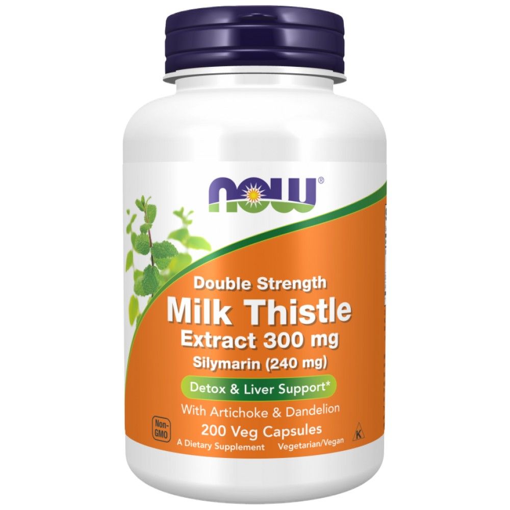 Milk Thistle - Silymarin Extract | Double Strength with Artichoke & Dandelion - 100 capsules - Nutra Best Europe
