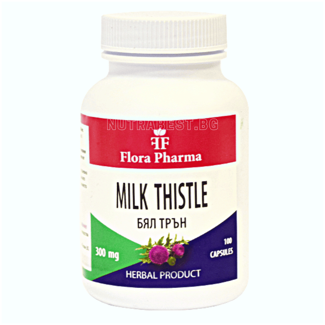 Milk thistle 900 mg /100 capsules, 33 doses/ FLORA FARMA - Nutra Best Europe