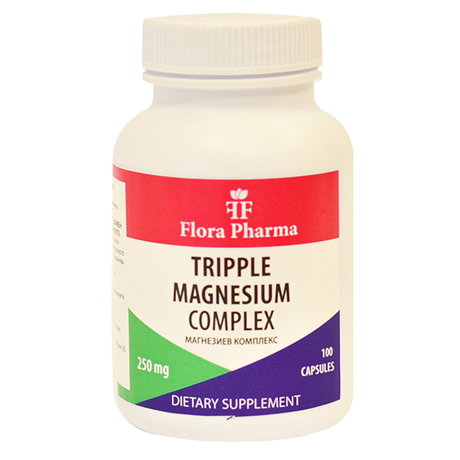 MAGNESIUM COMPLEX 250 mg /100 capsules, 100 doses/ FLORA FARMA - Nutra Best Europe