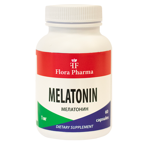 MELATONIN 1 MG /60 capsules, 60 doses/ FLORA PHARMA - Nutra Best Europe