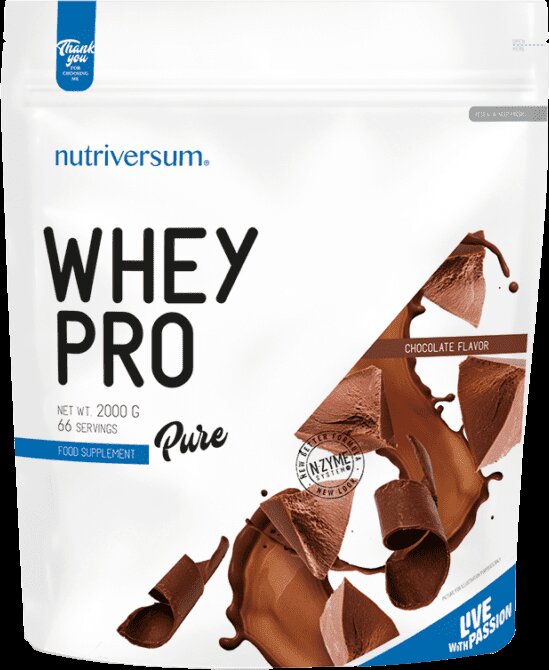Nutriversum Whey Pro Pure | with N-Zyme System [2000 grams, 66 Doses] - Nutra Best Europe