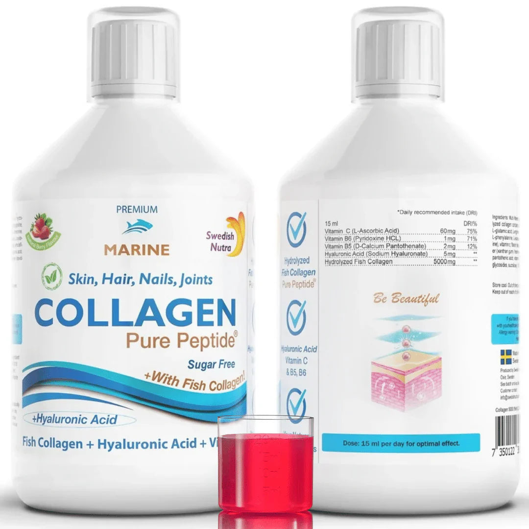 Fish Collagen 5000 mg hialuronsavval 5 mg - 500 ml