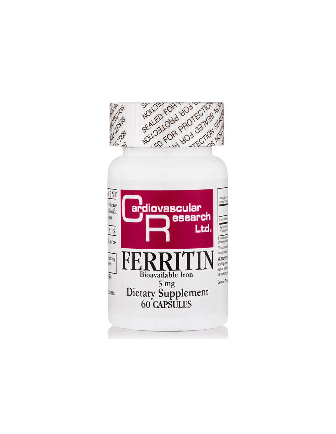 Vashiányos vérszegénység és fáradtság - Ferritin, 5 mg, 60 kapszula