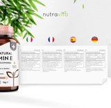 Natural Vitamin E 400IU 90 Vcaps - Nutra Best Europe