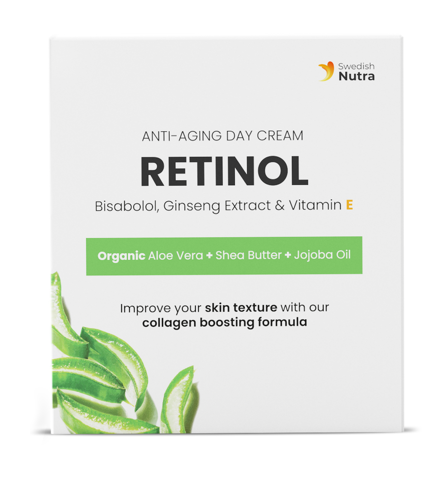 Nappali krém retinollal, hialuronsavval és kollagénnel 50 ml <tc>Swedish Nutra</tc>