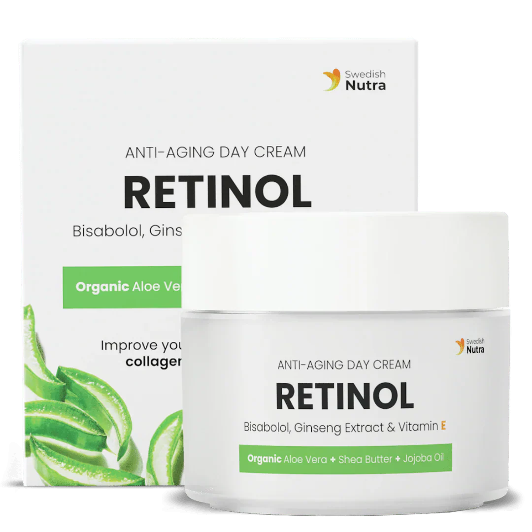 Nappali krém retinollal, hialuronsavval és kollagénnel 50 ml <tc>Swedish Nutra</tc>
