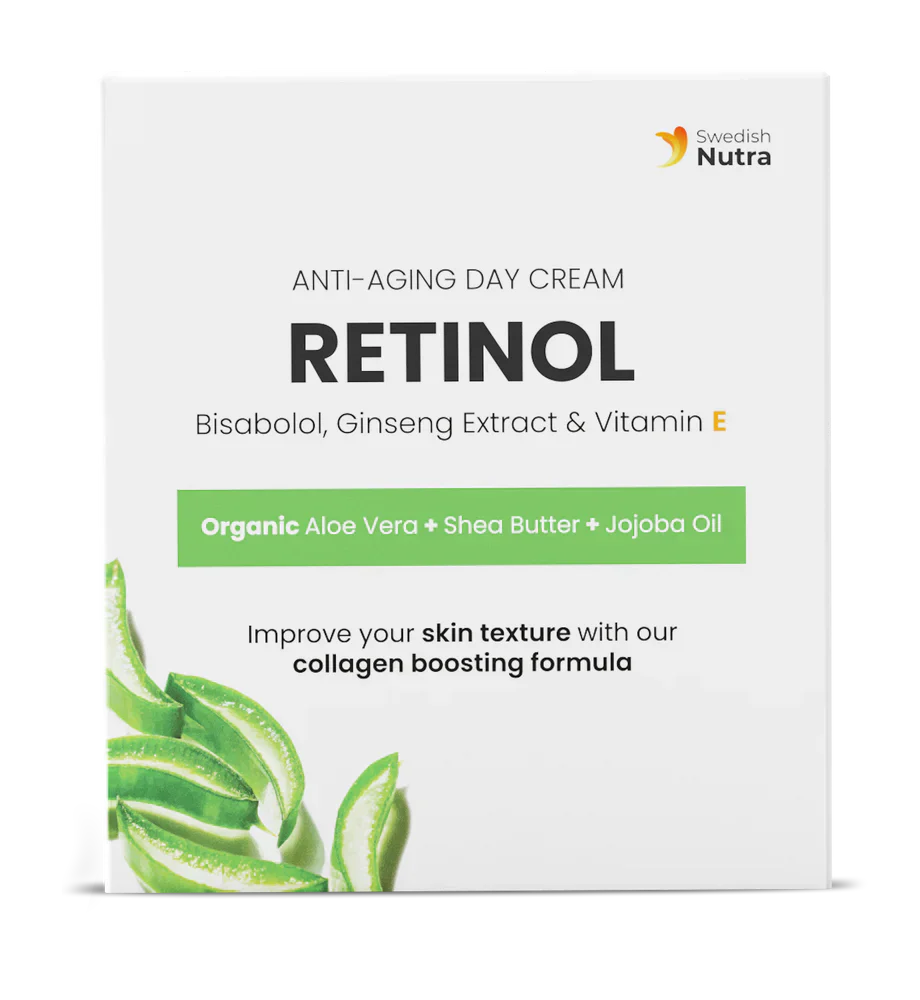 Nappali krém retinollal, hialuronsavval és kollagénnel 50 ml <tc>Swedish Nutra</tc>