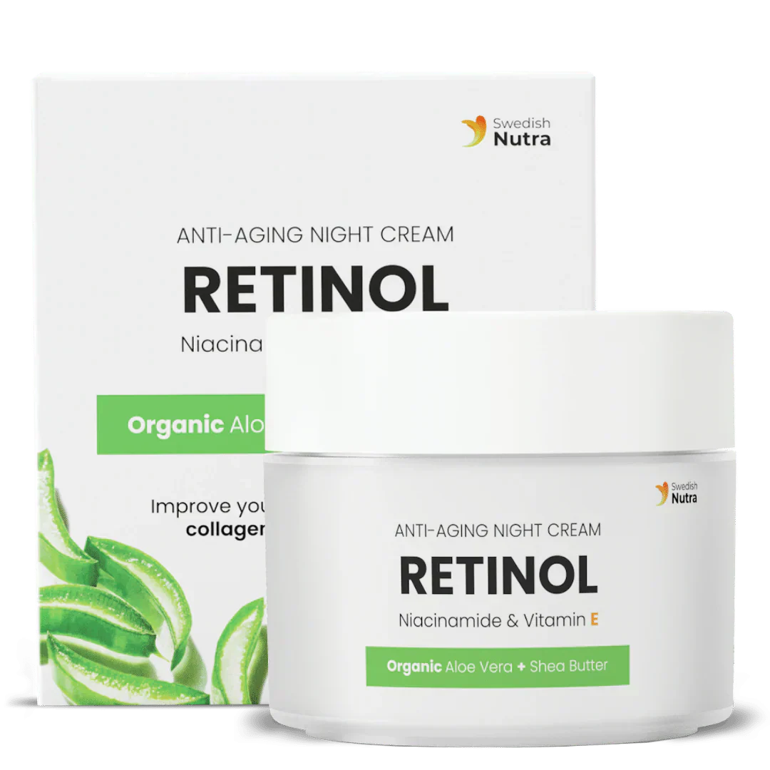 Éjszakai krém retinollal, hialuronnal és kollagénnel 50 ml <tc>Swedish Nutra</tc>
