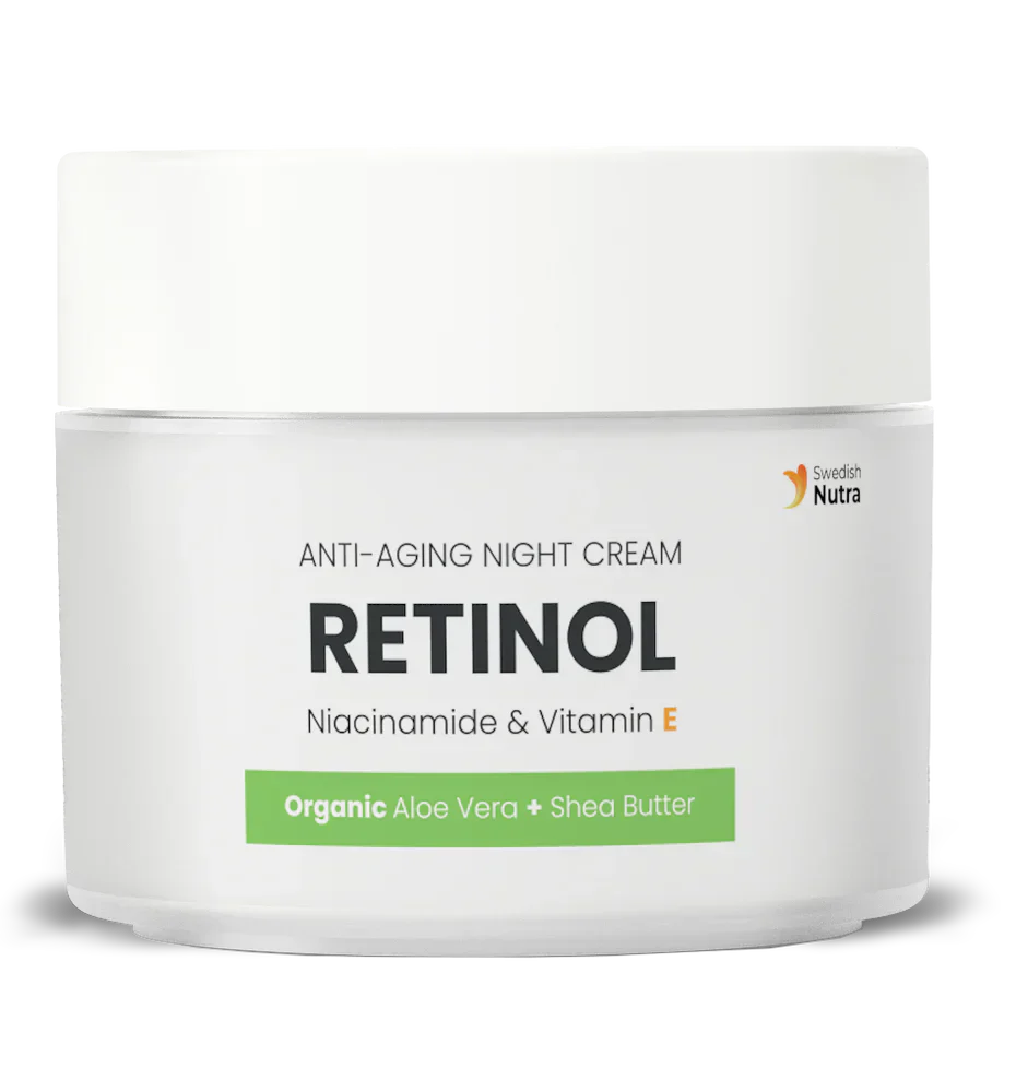 Éjszakai krém retinollal, hialuronnal és kollagénnel 50 ml <tc>Swedish Nutra</tc>