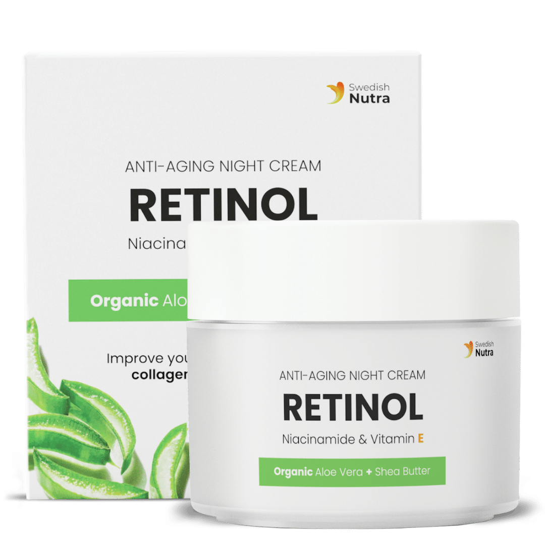 Éjszakai krém retinollal, hialuronnal és kollagénnel 50 ml <tc>Swedish Nutra</tc>
