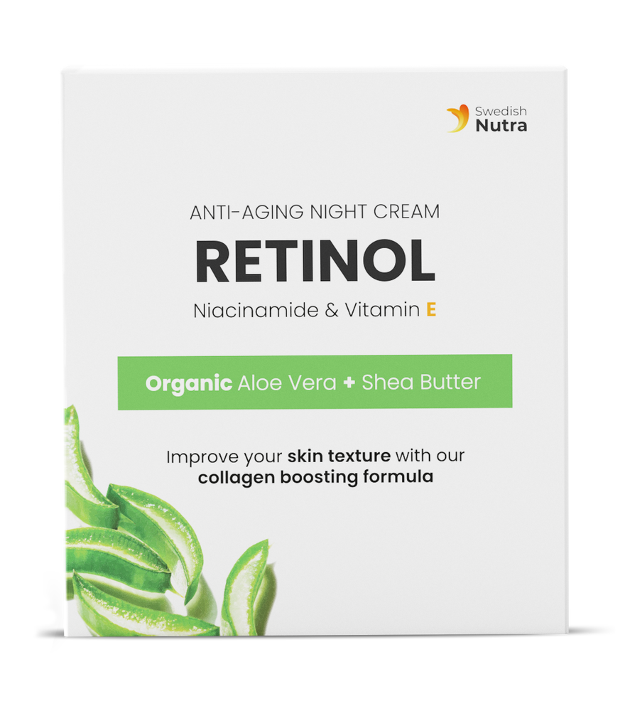 Éjszakai krém retinollal, hialuronnal és kollagénnel 50 ml <tc>Swedish Nutra</tc>