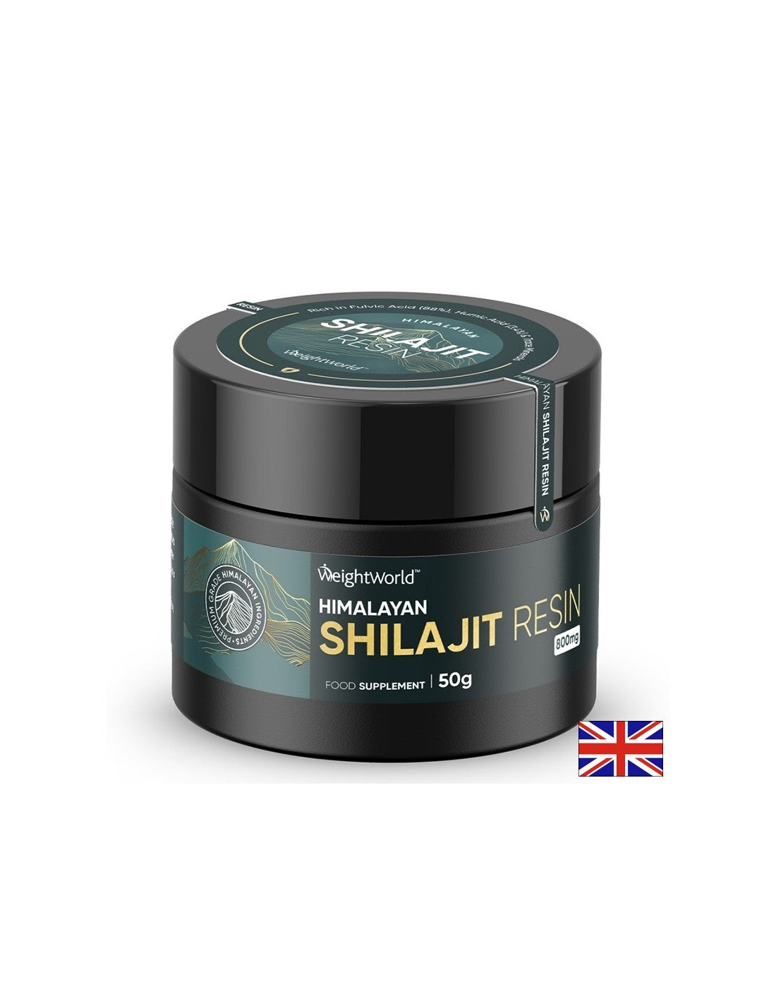 Fogyás - Shilajit + Ashwagandha, Kurkuma & Fekete müzli, 50 g por, 62 adag