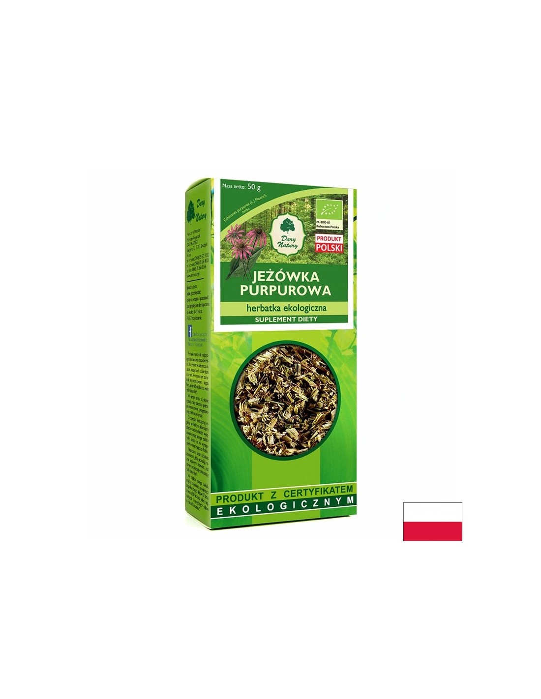 Bio kasvirág tea, 50 g <tc>Dary Natury</tc>