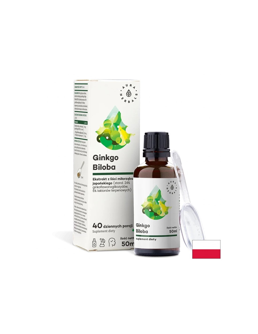 Keringés és agyműködés - Ginkgo Biloba, 50 ml <tc>Aura Herbals</tc>