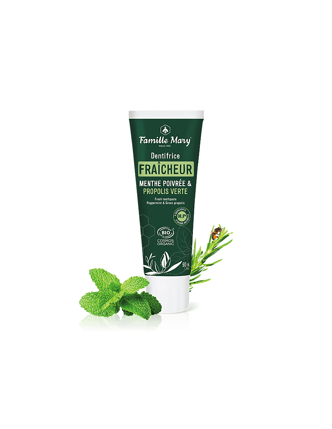 Mentával és zöld propoliszos fogkrém, 50 ml