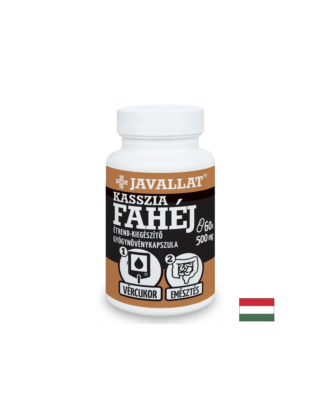 Vércukorszint szabályozás - Fahéj (Cassia), 500 mg x 60 kapszula
