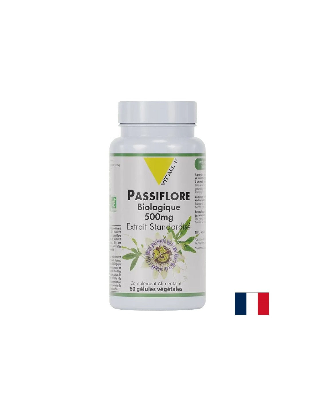 Stressz és álmatlanság - Passionflower, BIO, 500 mg x 60 kapszula