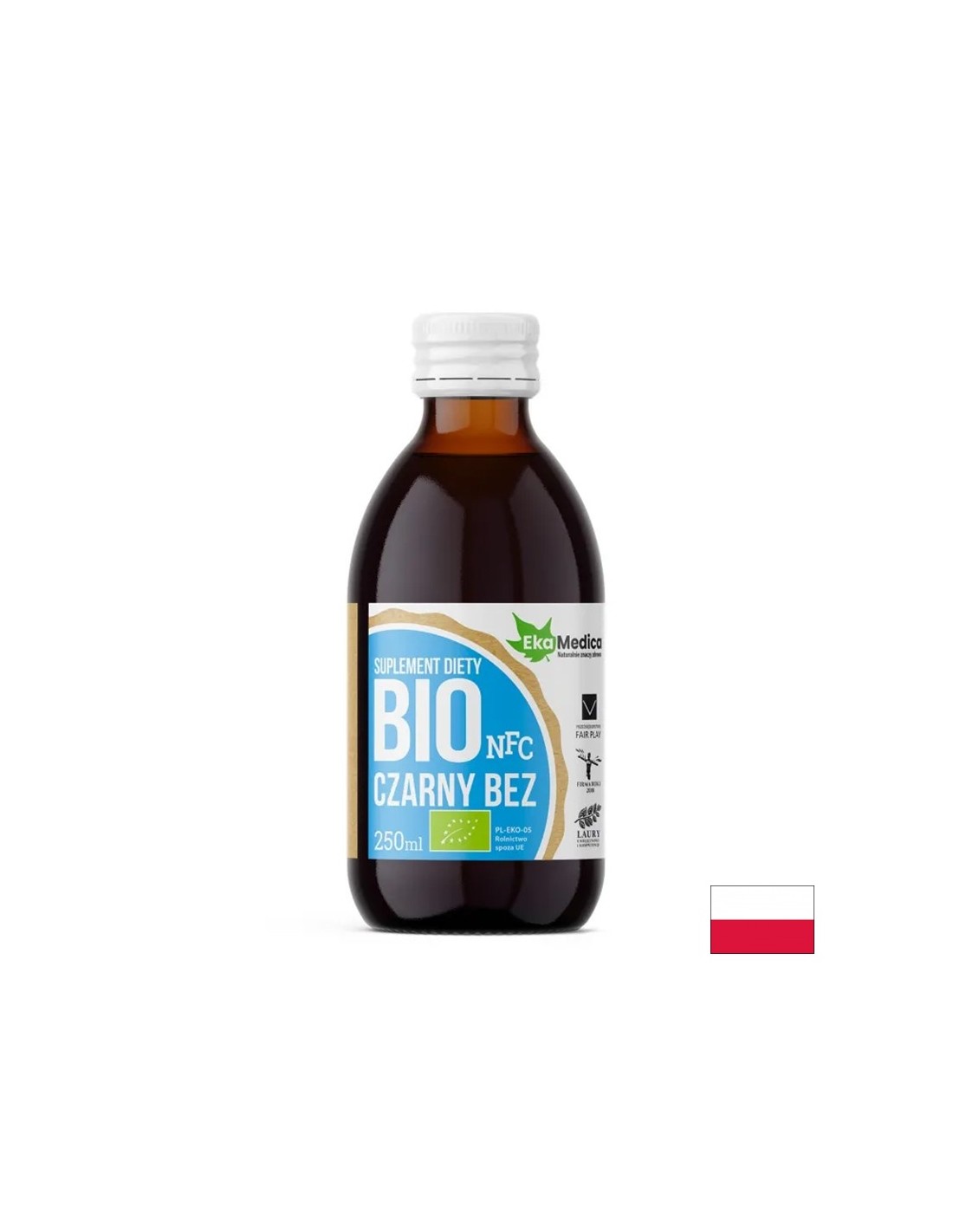 Bio bodzalé camu camuval és természetes C-vitaminnal - Immunitás és légzőrendszer, 500 ml, 10 vagy 20 adag