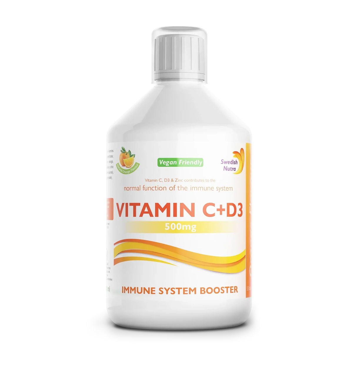 C-vitamin 500mg + D3 + Cink - 500 ml