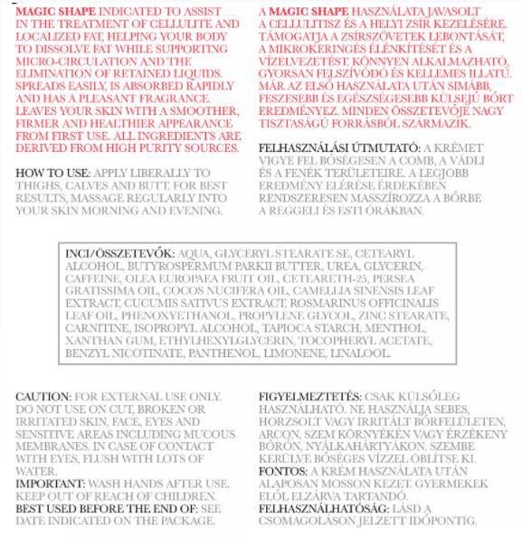 Nutriverseum Magic Shape | Anti-Cellulite Cream [200 ml] - Nutra Best Europe