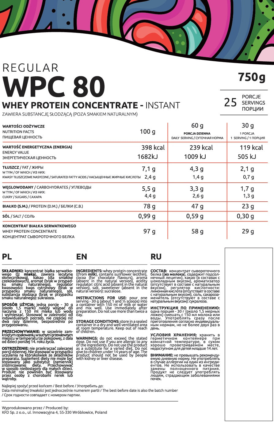 Regular WPC 80 - 0.75 - Nutra Best Europe