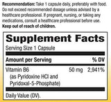 Vitamin B-6 50 mg - 100 capsules - Nutra Best Europe