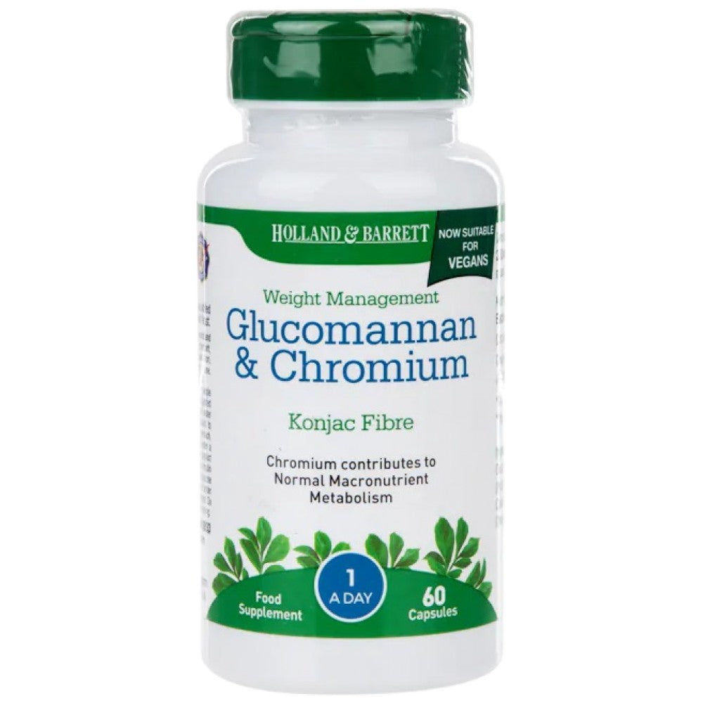 Glucomannan & Chromium - 60 capsules - Nutra Best Europe