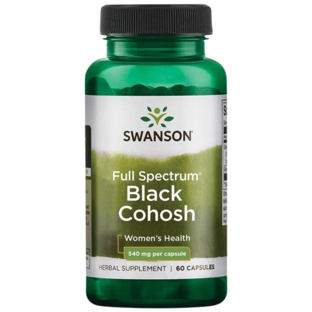 Full Spectrum Black Cohosh 540 mg - 60 capsules - Nutra Best Europe