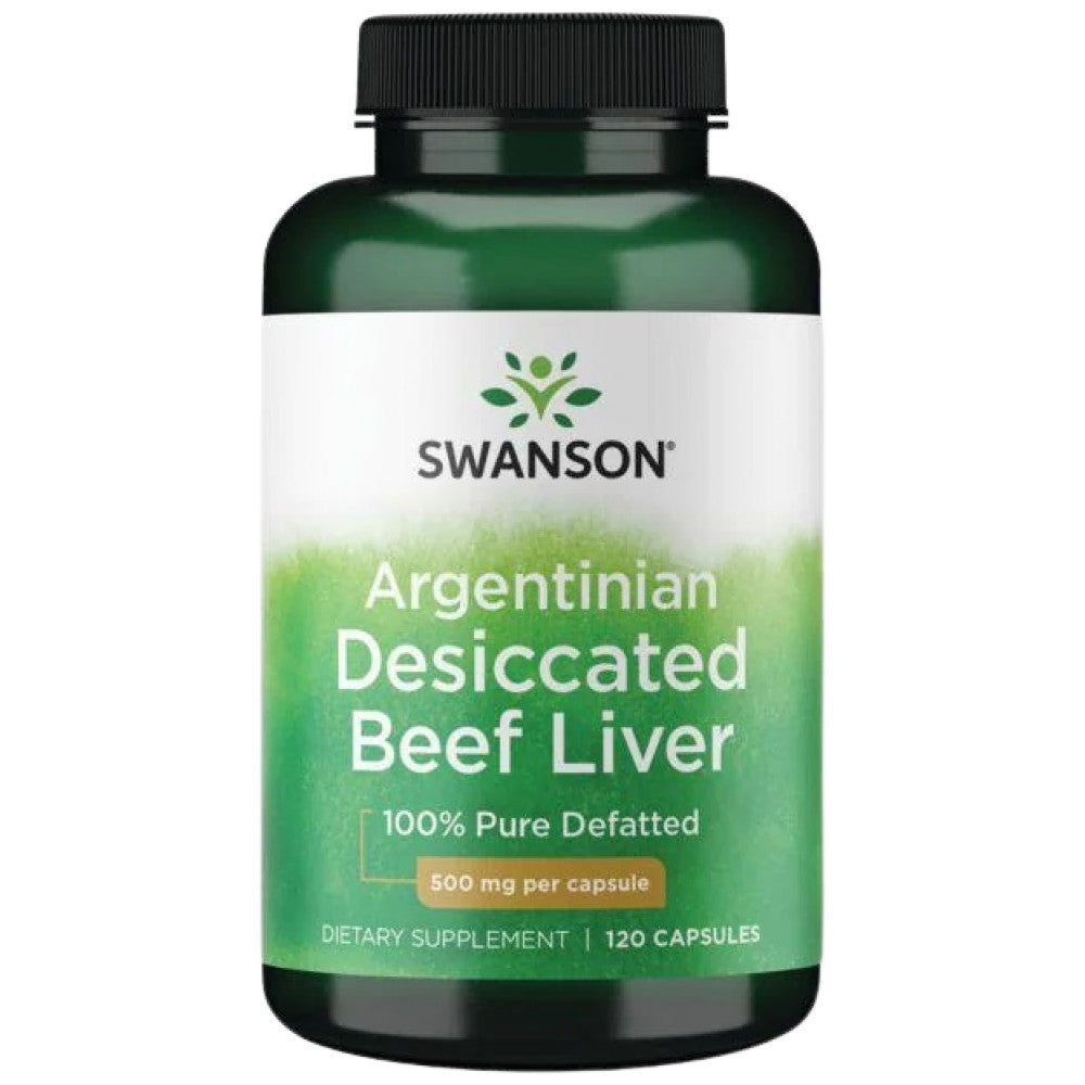 Argentinian Desiccated Beef Liver 500 mg 120 capsules - Nutra Best Europe