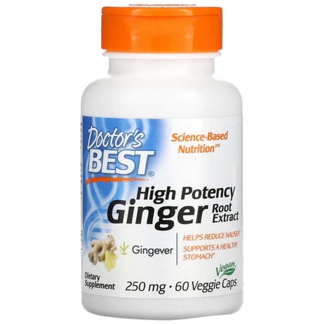 BEST Ginger Root Extract 250 mg | High Potency - 60 capsules - Nutra Best Europe
