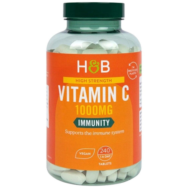 High Strength Vitamin C 1000 mg - 240 Tablets - Nutra Best Europe