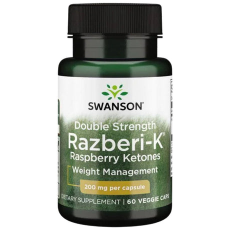 Razberi - K 200 mg | Double Strength Raspberry Ketones - 60 capsules - Nutra Best Europe
