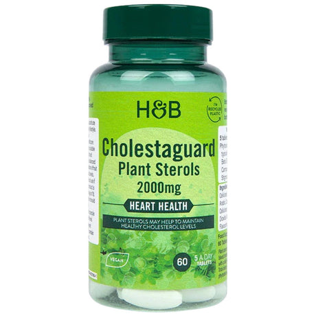 CholestaGuard Plant Sterols 2000 mg | Cholesterol Support - 60 Tablets - Nutra Best Europe
