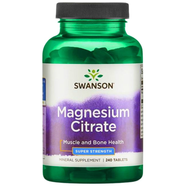 Super-Strength Magnesium Citrate 225 mg 240 Tablets - Nutra Best Europe
