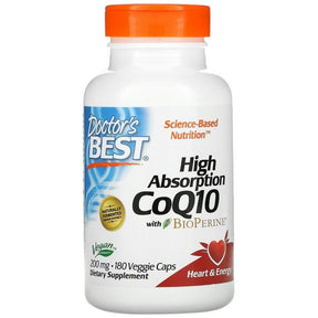 BEST CoQ10 with Bioperine 200 mg - 180 capsules - Nutra Best Europe