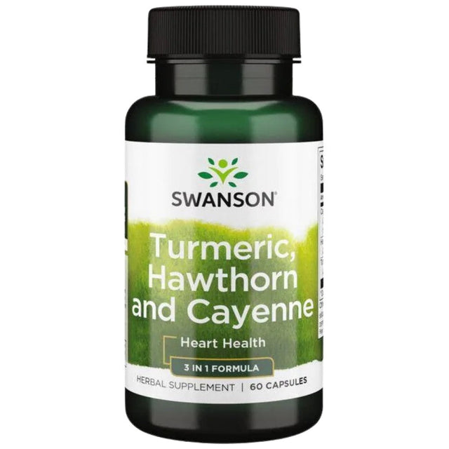 Turmeric, Hawthorn and Cayenne 60 capsules - Nutra Best Europe