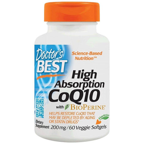 BEST CoQ10 with Bioperine 200 mg - 60 Gel capsules - Nutra Best Europe