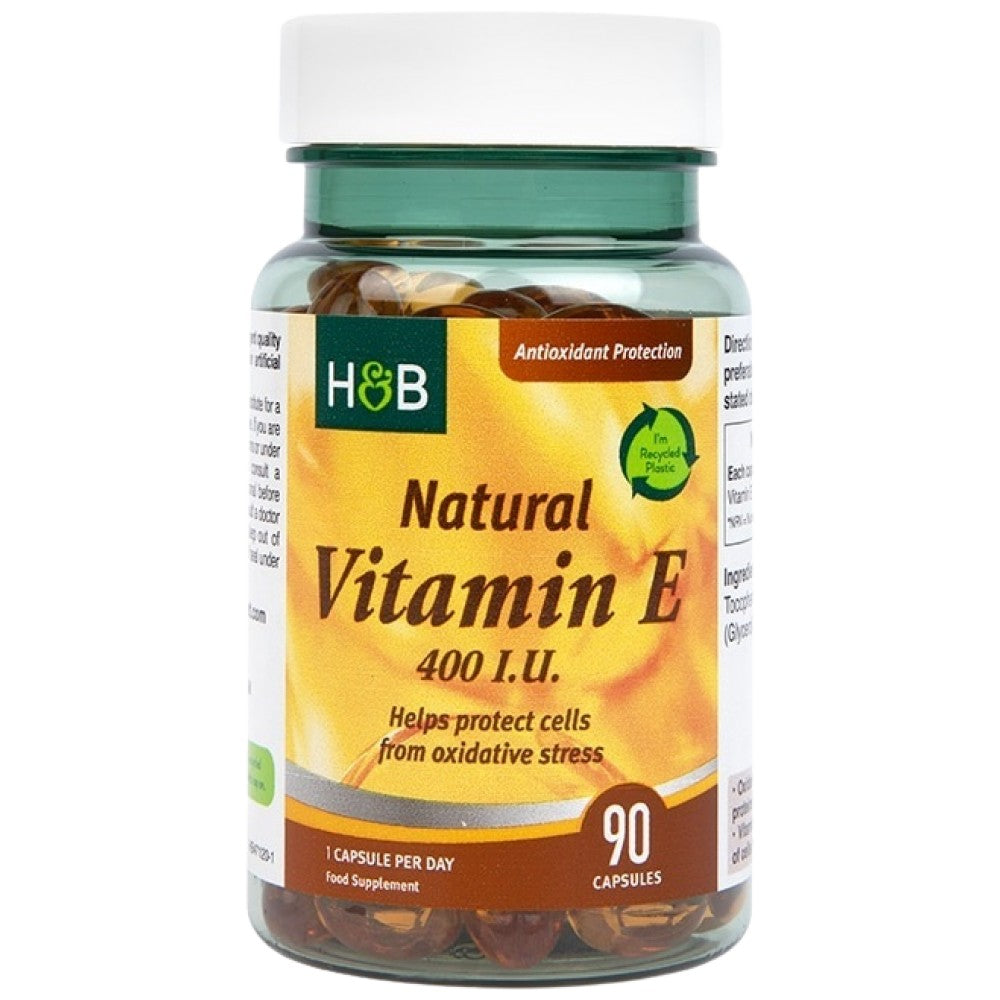 Natural Vitamin E 400 IU - 90 capsules - Nutra Best Europe