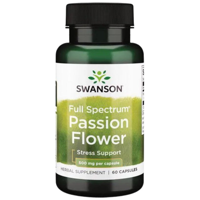 Full Spectrum Passion Flower 500 mg 60 capsules - Nutra Best Europe