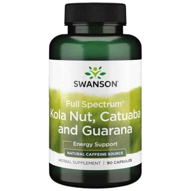 Full Spectrum Kola Nut, Catuaba and Guarana 90 capsules - Nutra Best Europe