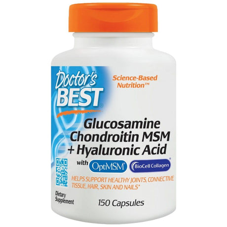 Glucosamine Chondroitin MSM | With Hyaluronic Acid - 150 capsules - Nutra Best Europe